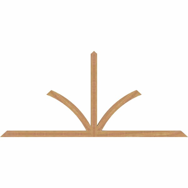 Ekena Millwork Richland Timber Gable Bracket, Western Red Cedar, 108"W x 49"H x 3 1/2"D x 3 1/2"F, 11/12 Pitch GBW108X49X0404RIC00SWR - main